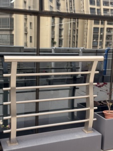 מעקות חוץ מודרניים מפלדת אל-חלד לגשרי נהר, מעקות מרפסת, צינורות אופקיים - מעובים ומחוזקים נגד התנגשות - Product Image 2