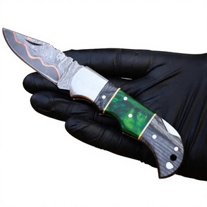 cupper Damascus High Hardness Outdoor Survival back <b>lock</b> Fishing Folding <b>Knife</b> Camping Self-defense EDC Pocket <b>Knives</b> OEM Gift - Product Image 4