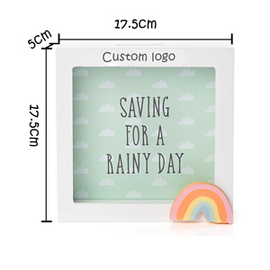 Vuông bằng gỗ tiền hộp khung ảnh bóng hộp bán buôn cho trẻ em - Product Image 4