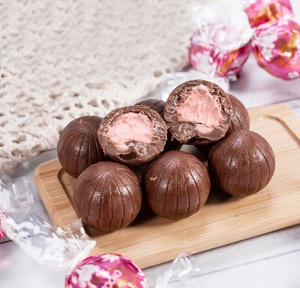 Toptan KENLAIFU Bittersweet çikolata Mellow topu dolum şurubu reçel katı formu lal siyah kutu ambalaj ile 250g - Product Image 5