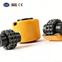 Accouplement de chaîne à rouleaux robuste KC-4012, accouplement d'arbre durable pour machines chimiques, compresseurs légers, ventilateurs centrifuges