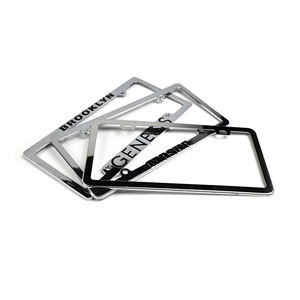 Support de <span class=keywords><strong>plaque</strong></span> de voiture en plastique chromé galvanisé de taille standard personnalisée cadre de <span class=keywords><strong>plaque</strong></span> d'<span class=keywords><strong>immatriculation</strong></span> <span class=keywords><strong>avec</strong></span> <span class=keywords><strong>logo</strong></span> - Product Image 6