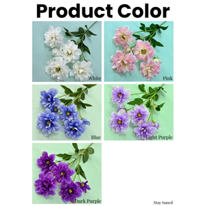 Nuevo Producto: Flores de Loto de Nieve Artificiales de Tela de Seda, Blancas, de 60 cm de Largo, con 6 Cabezas, para Decoración de Bodas, Hogar y Hotel - Product Image 3