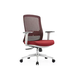 Modern Design Rood Ontwerp Multifunctionele Baas Executive Kantoorstoel Verstelbare Middenrug Bureaustoelen Voor Volwassenen Roteren