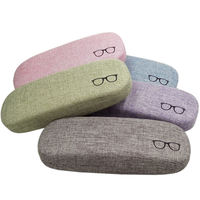 Étui à lunettes de soleil tendance, différents styles, rectangle, en tissu PU et boîte à lunettes