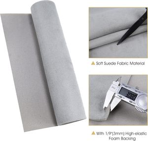 Alcantara süet kumaş vinil Film için gri 1.52*15M renk değiştirme araba sarma Sticker Anti-Scratch 1-Year garanti - Product Image 4