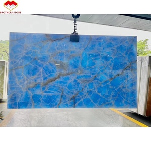 Tự nhiên phổ biến mờ màu xanh <span class=keywords><strong>Onyx</strong></span> slab <span class=keywords><strong>Backlit</strong></span> TV nền tường Bảng điều khiển phiến đá cẩm thạch vàng xanh <span class=keywords><strong>Onyx</strong></span> - Product Image 1