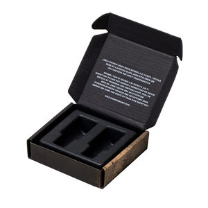 Logotipo personalizado corrugado negro Caixa De papelao <span class=keywords><strong>envio</strong></span> para <span class=keywords><strong>envio</strong></span> pastilla de freno envío caja de embalaje con inserto - Product Image 6