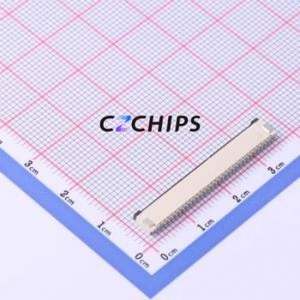 FPC-1.0FX-30PWBH20 FFC/FPC Connector SMD,P=1mm Connector Flip Cover Type Bottom Contact 30P 1mm - Product Image 2