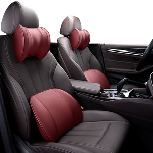 Coussin de soutien arrière de <span class=keywords><strong>voiture</strong></span> ergonomique en mousse à mémoire de forme et ensemble d'oreiller de siège d'appui-tête de <span class=keywords><strong>voiture</strong></span> - Product Image 3