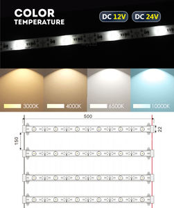 Barre lumineuse LED rectangulaire étanche ADLED IP67 pour CE SMD 3030 DC 12V/24V 12W Contrôle de la luminosité 1000 Lumens - Product Image 5