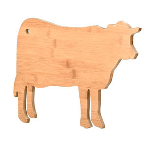 <span class=keywords><strong>Planche</strong></span> de service en bois naturel Accessoires de cuisine <span class=keywords><strong>Planche</strong></span> à découper personnalisée en bambou en forme de vache Animal Vente en gros - Product Image 3