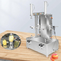 Automatische industriële meloen schilmachine met dubbele kop, van roestvrij staal, voor papaya en wintermeloen, geschikt voor voedselverwerkingsbedrijven