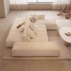 رمل جلد طبيعي بسيط من الجلد الطبيعي ، مجموعة صالحة للتجميع بحرية لمركز المعيشة - Product Image 3