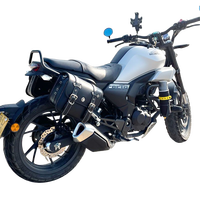 Sacs latéraux de moto en cuir noir de qualité supérieure pour Honda CBF190TR avec serrure externe, sacoche étanche