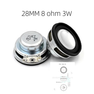 Loa đáy nồi đường kính 28mm <span class=keywords><strong>8</strong></span> <span class=keywords><strong>ohm</strong></span> 3 watt loa đa phương tiện từ tính kép - Product Image 2