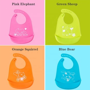 BPA-Free <span class=keywords><strong>Silicone</strong></span> impermeabile <span class=keywords><strong>bavaglino</strong></span> con cibo Catcher servizio di lavorazione del taglio personalizzato per l'alimentazione del bambino - Product Image 2