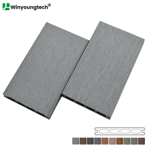 Pavimentazione Composita Antiscivolo Impermeabile Bicolore WPC <span class=keywords><strong>per</strong></span> Esterni, Tavola in <span class=keywords><strong>Legno</strong></span> Plastico Composito 145*21mm - Product Image 3