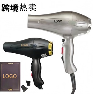 ไดร์เป่าผม 2400W ความเร็วสูง ระดับซาลอน พร้อมหัวเป่าแบบหมุน สีดำและสีเทา - Product Image 1