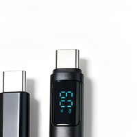 Kabel USB C 3.2 PD Ganda 5A Pengisian Cepat Kabel Data Jalinan Nilon Paduan Aluminium untuk Kamera Komputer