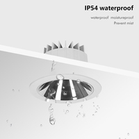 Downlight LED Empotrable Ajustable de Aluminio SKD Moderno con Ángulo de Haz de 110° y Luz Blanca Neutra de 4100K