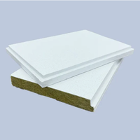 Plafond acoustique en laine de roche, panneau acoustique insonorisant, panneau de plafond ignifuge