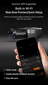 <span class=keywords><strong>Caméra</strong></span> aérienne RunCam ScopeCam 2S 1080P 60FPS avec objectif 25mm 35mm en aluminium CNC, IP64, zoom longue portée pour la <span class=keywords><strong>chasse</strong></span> et le tir - Product Image 5