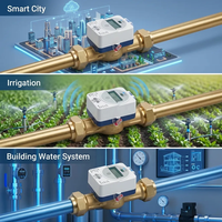 Medidor de Flujo Ultrasónico de Alta Precisión ZPMETER Modelo 213E, Medidor de Agua Inteligente LORAWAN, Sistema de Lectura Remota, Suministro de Agua para Ciudades Inteligentes