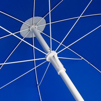 Promotion : Grand parasol de plage coupe-vent, parasol publicitaire imprimé avec logo pour l'extérieur, en vente