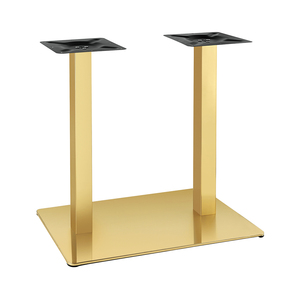 Base de Mesa de Doble Columna de Metal Dorado, Moderna y Resistente, Soporte para Mesa de Comedor para Uso en Centros Comerciales y Hoteles - Product Image 6