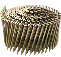 Clous en bobine pour palettes, zinc jaune, haute qualité, collés en bande, pour pistolet à clous pneumatique