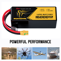 Baterai LiPo Kelas Industri 350Wh/kg 30C 22.2V 16Ah 6S1P Paket Lunak Ultra-Ringan untuk VTOL Angkat Berat & UAV Daya Tahan Lama