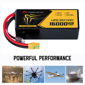 工业级 350Wh/kg 30C 锂聚合物电池 22.2V 16Ah 6S1P 超轻软包电池，适用于重型垂直起降机和长航时无人机 - Product Image 5