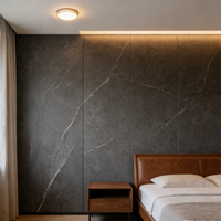 Panel de Pared de Material Compuesto de Cristal de Carbono, Impermeable, Insonorizante, Aislante Térmico, Diseño Gráfico, para Dormitorio y Baño