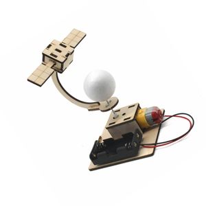 Kit de Modelo del Sistema Solar de Madera para Armar OKYN-G5556 con Órbita Giratoria Electrónica para Educación STEM - Product Image 3