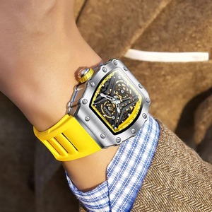 Montre de luxe pour homme Drioshipping HModern Private Label, noire et blanche, automatique, intelligente et performante. - Product Image 3
