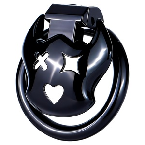 FRRK-329A Black Devil Cock Cage Strapon ABS Short Penis Device Durable BDSM <b>Toys</b> Discreet Chastity Cage <b>for</b> Couples Power Play - Product Image 2