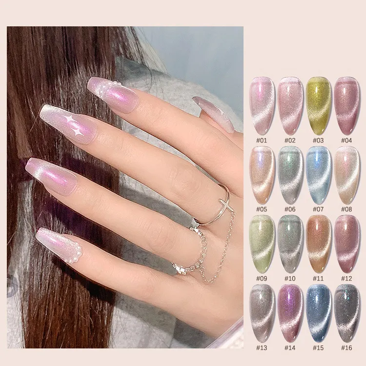 OEM Nhãn Hiệu Riêng Cat Eye Nghệ Thuật Thiết Kế Màu Gel Polish Thay Đổi Màu Gel Polish Gel Polish