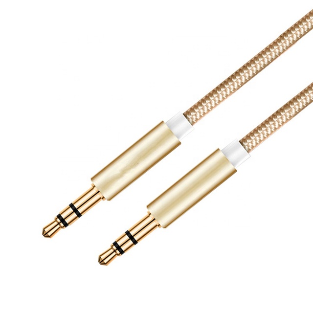 Xput Nylon Braid 3.5MM Stereo Audio Extension Cable Male to Male Aux Jack Audio Cord for Phone Speaker Car Audio Device