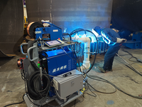 Estación de Trabajo de Soldadura Móvil GBSWC13 con Robot Colaborativo, Sistema de Soldadura MIG Todo en Uno, Celda de Soldadura Robótica Portátil