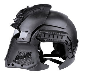 หมวกกันน็อคแบบเต็มหน้าสำหรับกิจกรรมกลางแจ้ง ยี่ห้อ Action Union Tactical Gear Equipment เหมาะสำหรับเกม CS คอสเพลย์ นักรบเหล็ก จักรยาน และมอเตอร์ไซค์ - Product Image 6