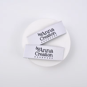 Étiquettes de col en satin durables imprimées avec instructions d'entretien, pliées en bout, pour vêtements, sacs et chaussures - Product Image 2