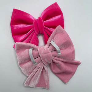 Lazo de Pana Rosa de Lujo <span class=keywords><strong>para</strong></span> Mascotas, Ajustable, Ecológico, Suave, Accesorio de Corbata <span class=keywords><strong>para</strong></span> Perros y Gatos <span class=keywords><strong>para</strong></span> Navidad y Todas las Festividades - Product Image 5