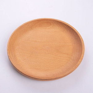 Plato de Madera de Haya Natural de 19 cm, Redondo, para Servir Postres y Desayunos, a Precios Excepcionales - Product Image 2