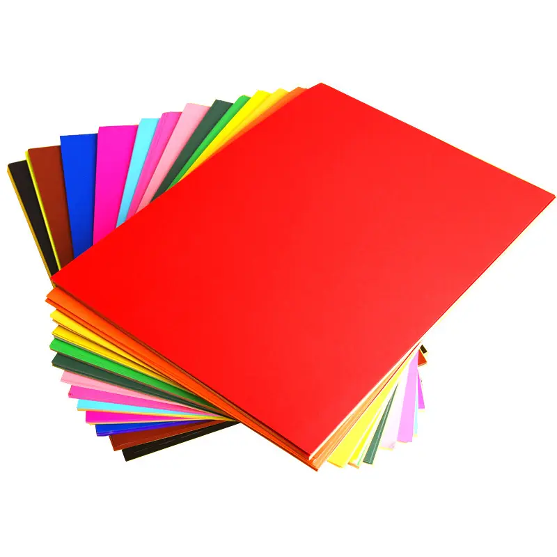 4k yüksek kalite saf ahşap kağıt yazdırılabilir renkli mat kağıt DIY Craft kart stok yaprak kağıt renk Cardstock