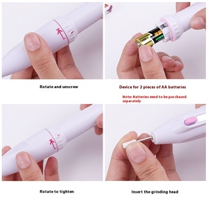 Mini polisseuse à ongles électrique transfrontalière avec 5 têtes de meulage <span class=keywords><strong>Distribution</strong></span> en gros pour l'écriture des ongles - Product Image 6