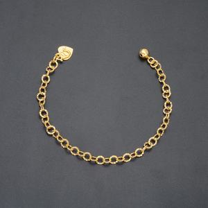 JXX Customizable Brass <b>Copper</b> Bracelet Chain Elegant 24K Gold Plated Hot Selling New Design for Girls Fashion Charm Accessory - Product Image 5