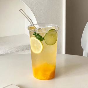 Tasse à café en verre sans anse ni couvercle, moderne, simple, résistante aux hautes températures, à simple paroi, pour boissons froides et thés aux fruits - Product Image 6