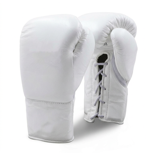 Guantes de Boxeo de Cuero Personalizados OEM/ODM con Cordones y Correa Ajustable para la Muñeca, Guantes de Entrenamiento Unisex para Gimnasios y Protección en Boxeo - Product Image 5