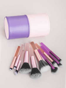 ชุดแปรงแต่งหน้าแบบพกพาขนาดเล็ก 10 ชิ้น สำหรับขายส่ง ขนแปรงสังเคราะห์ วีแกน ใช้งานสะดวก เหมาะสำหรับการเดินทาง รับผลิตแบบ OEM/ODM - Product Image 3